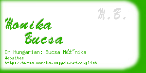 monika bucsa business card